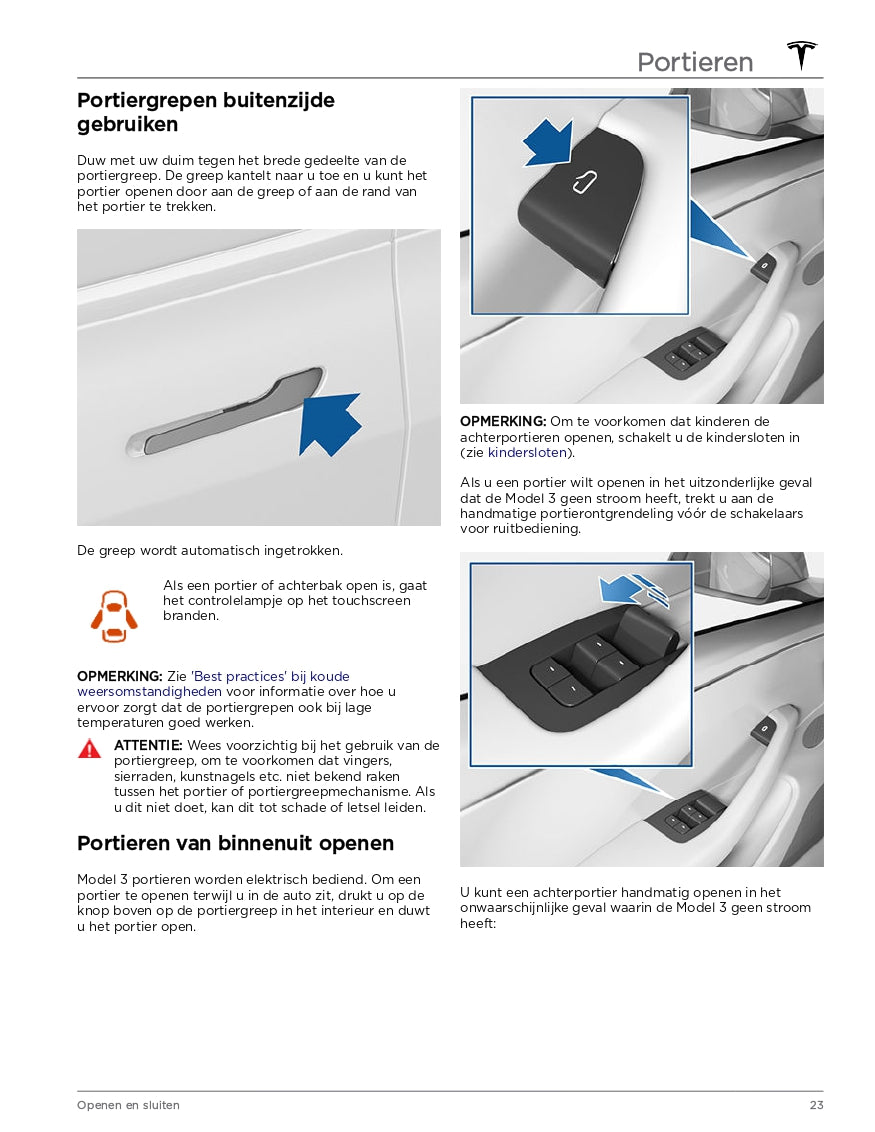 2024 Tesla Model 3 Owner's Manual | Dutch