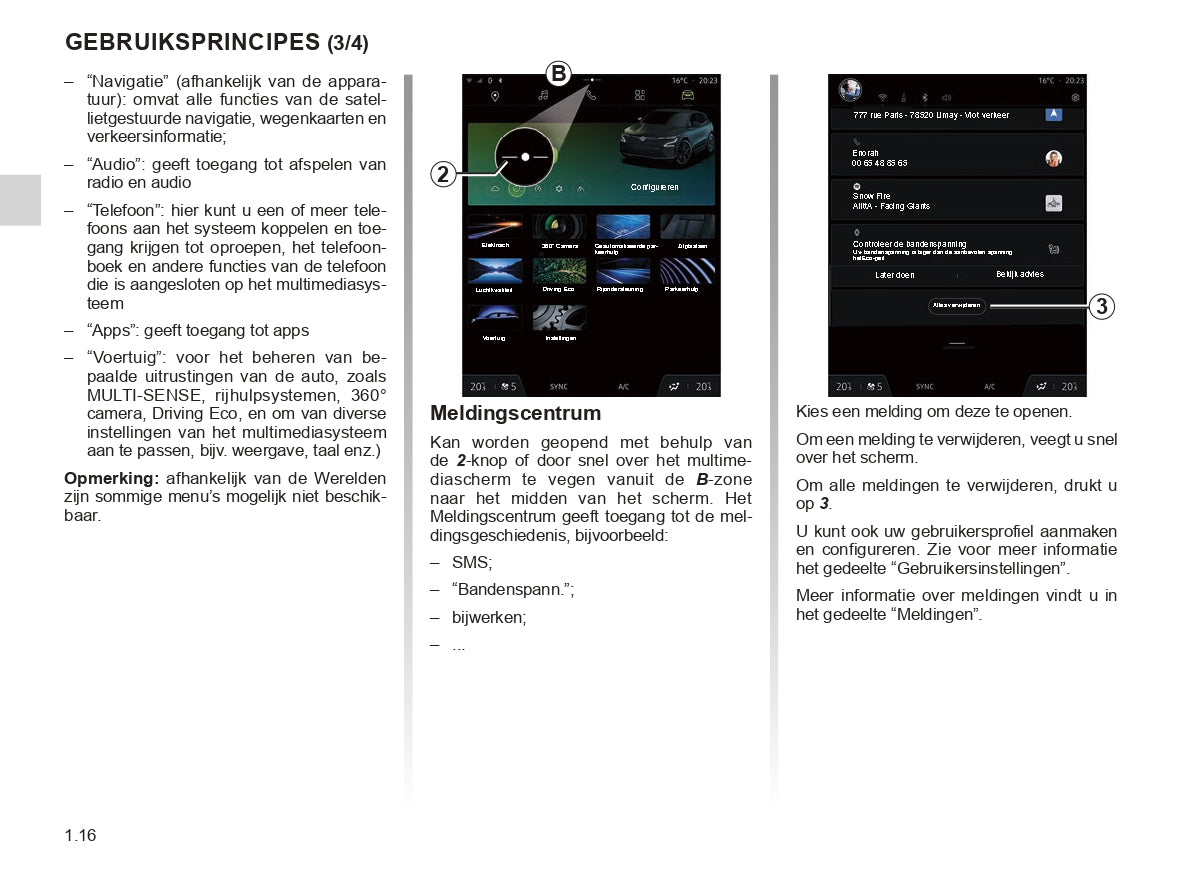 Renault OpenR Link User's Manual | Dutch