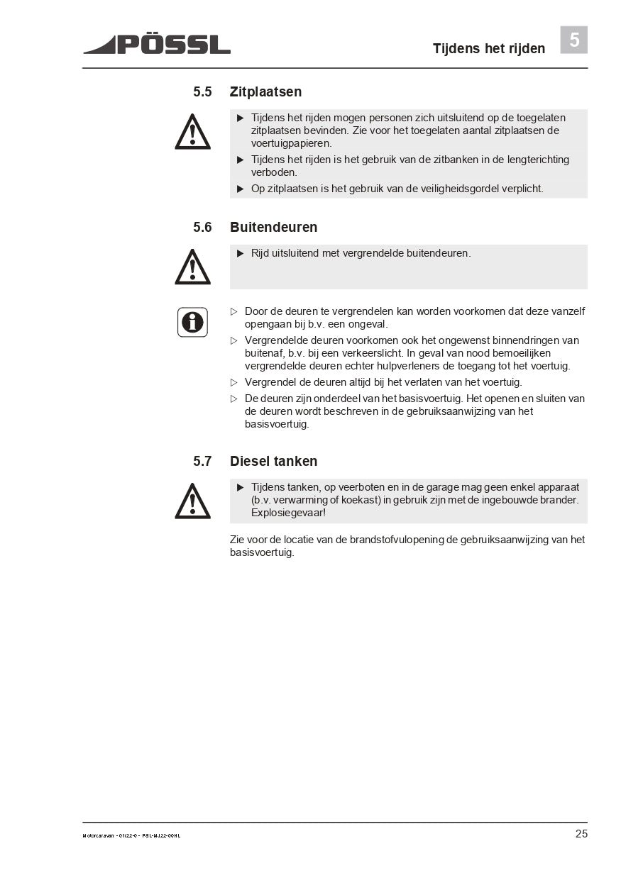 2019-2021 Pössl 2WIN Plus Owner's Manual | Dutch