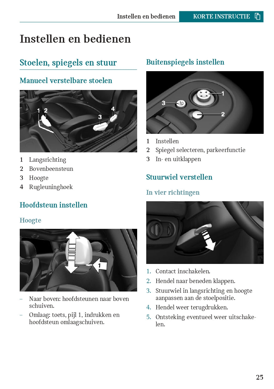 2019 Mini Cabrio Owner's Manual | Dutch