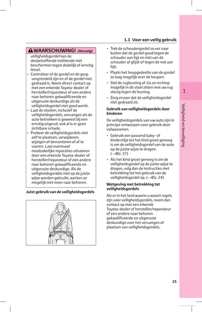 2023-2024 Toyota RAV4 Plug-in Hybrid Owner's Manual | Dutch