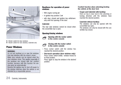 2000 Porsche 911 Carrera / 911 Carrera 4 Owner's Manual | English