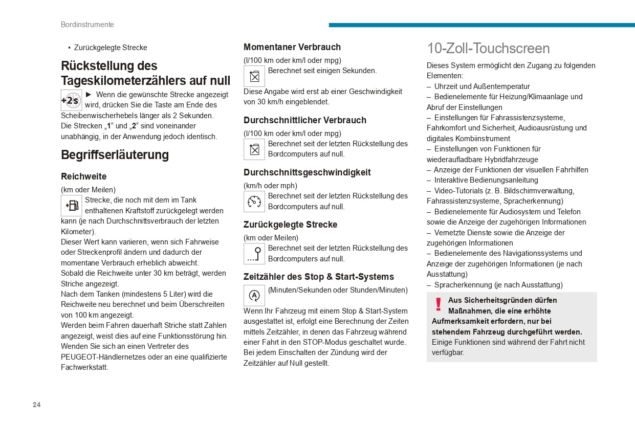 2023-2024 Peugeot 508/508SW Owner's Manual | German