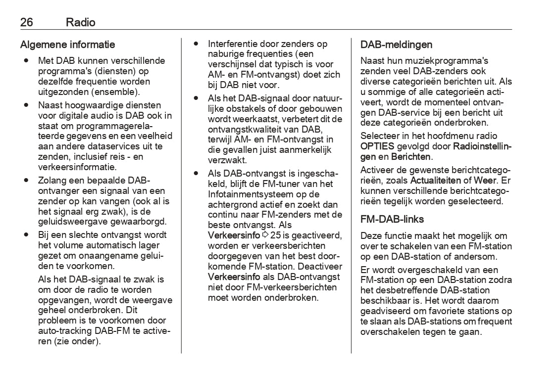 2020-2023 Opel Vivaro Infotainment Manual | Dutch