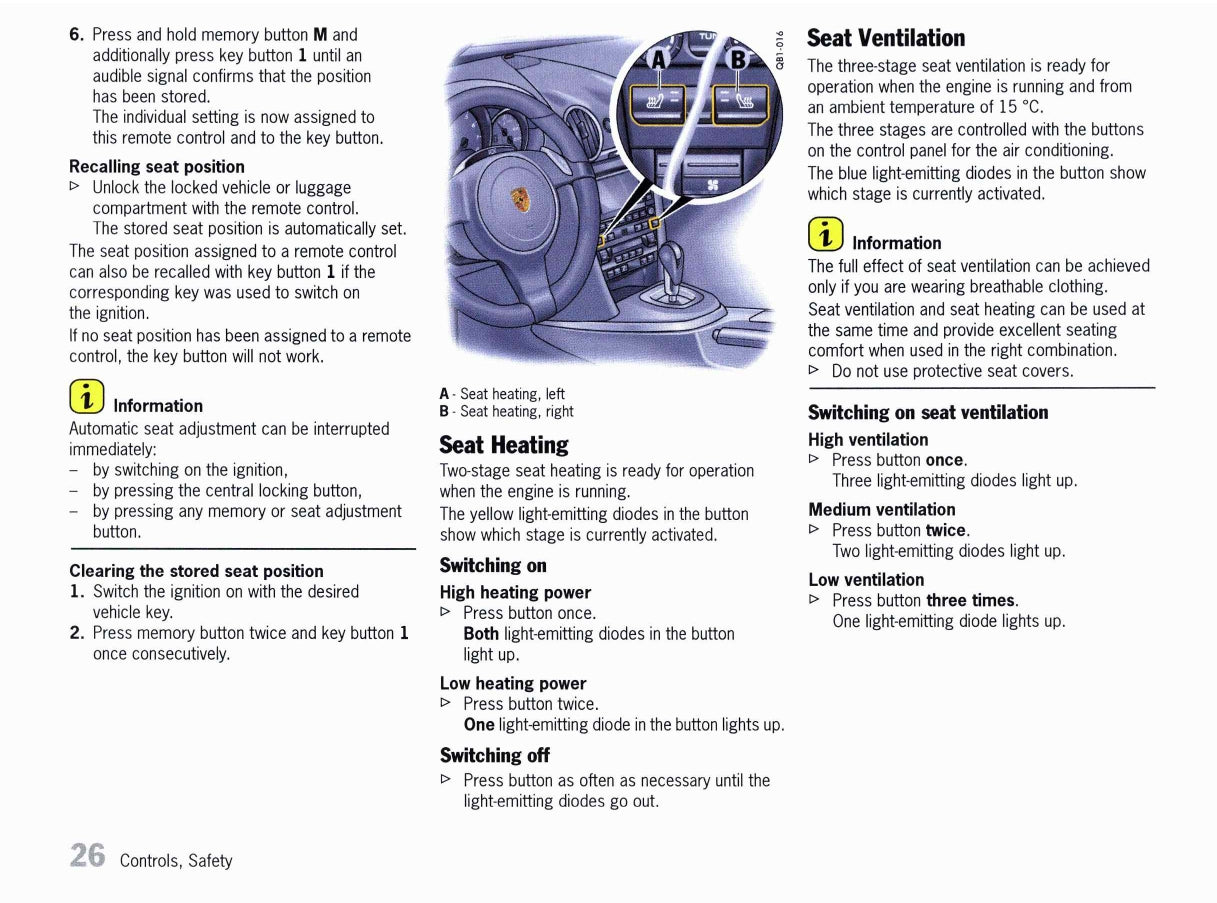 2012 Porsche Boxster/Boxster S/Boxster Spyder Owner's Manual | English