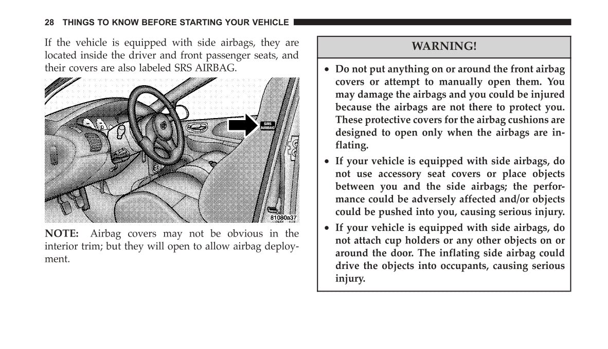 2004 Dodge Neon SRT-4 Owner's Manual | English