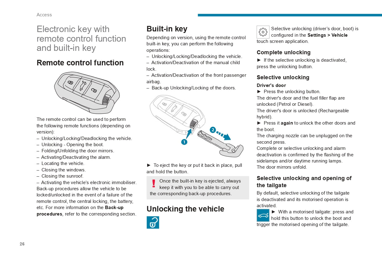 2022-2024 Peugeot Landtrek Owner's Manual | English