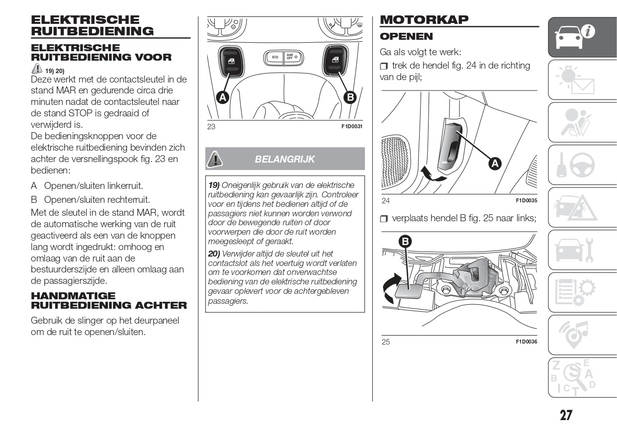 2016 Fiat Panda Owner's Manual | Dutch