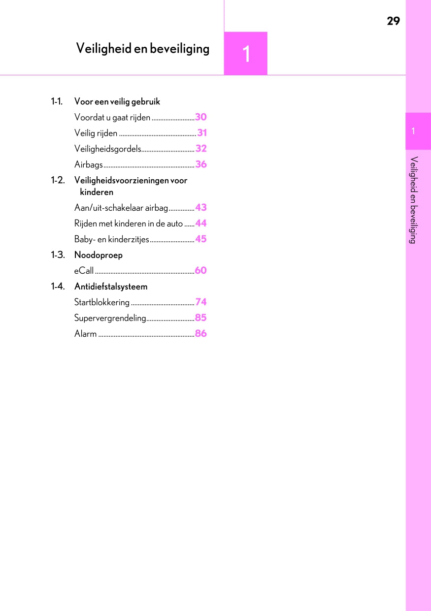 2020-2023 Lexus UX 300e Owner's Manual | Dutch