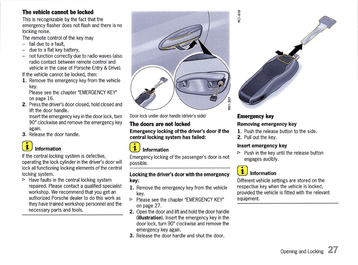 2013 Porsche 911 Carrera Owner's Manual | English