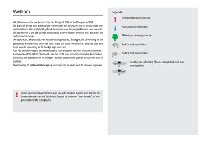 2023-2024 Peugeot 308 Bedienungsanleitung | Niederländisch