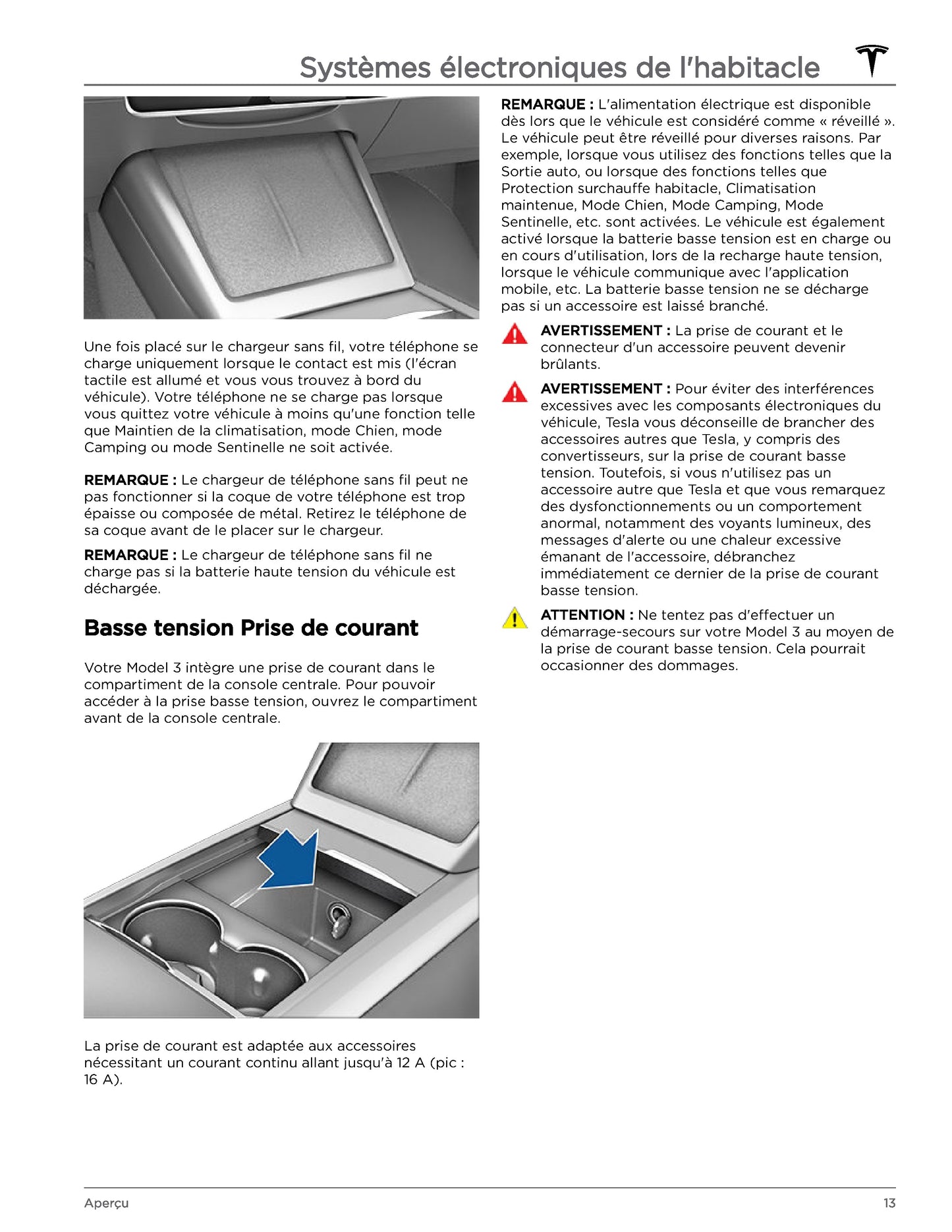 2023-2024 Tesla Model 3 Owner's Manual | French