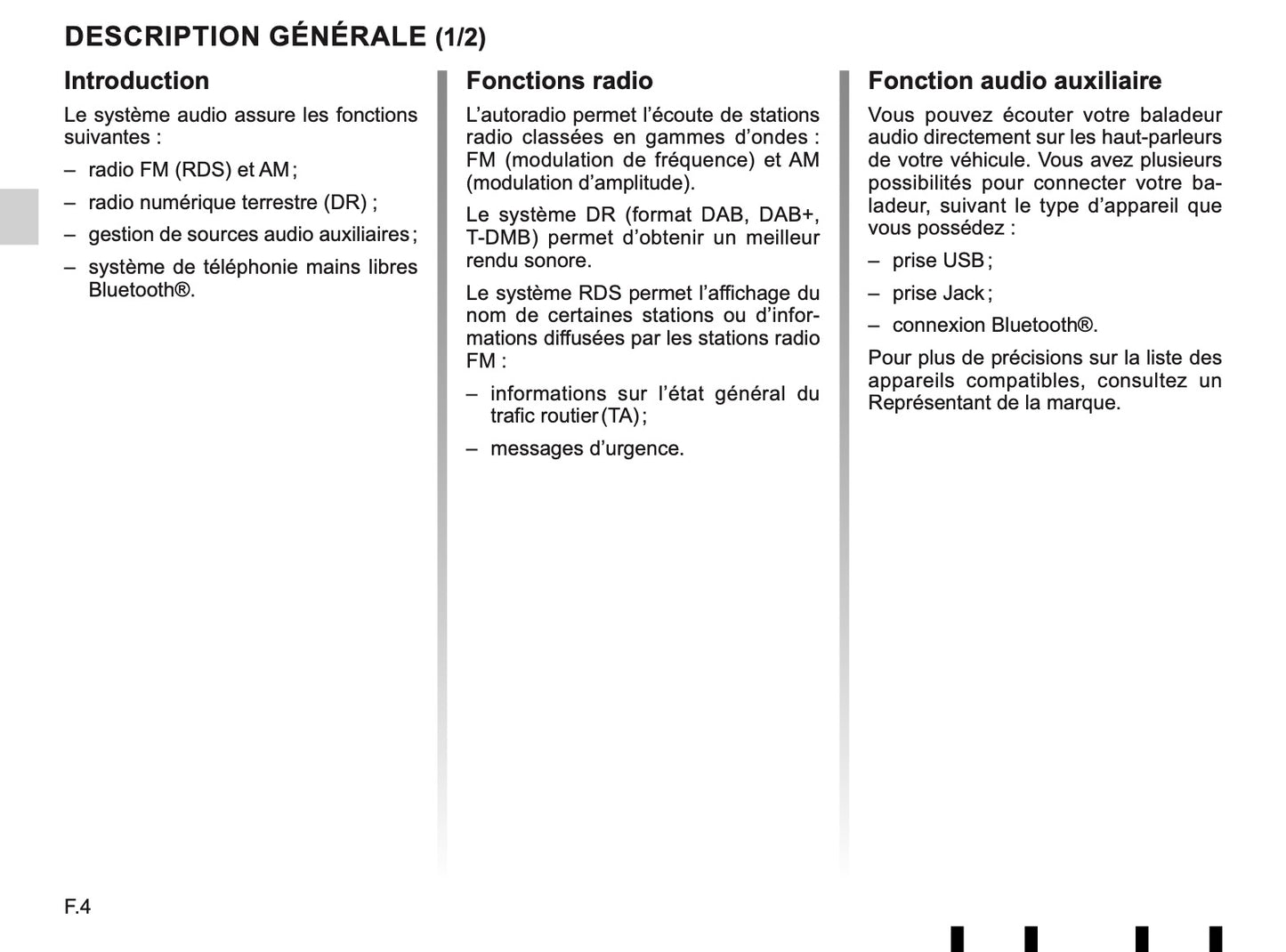 Renault Radio-Connect R-Go-2 Guide d'utilisation