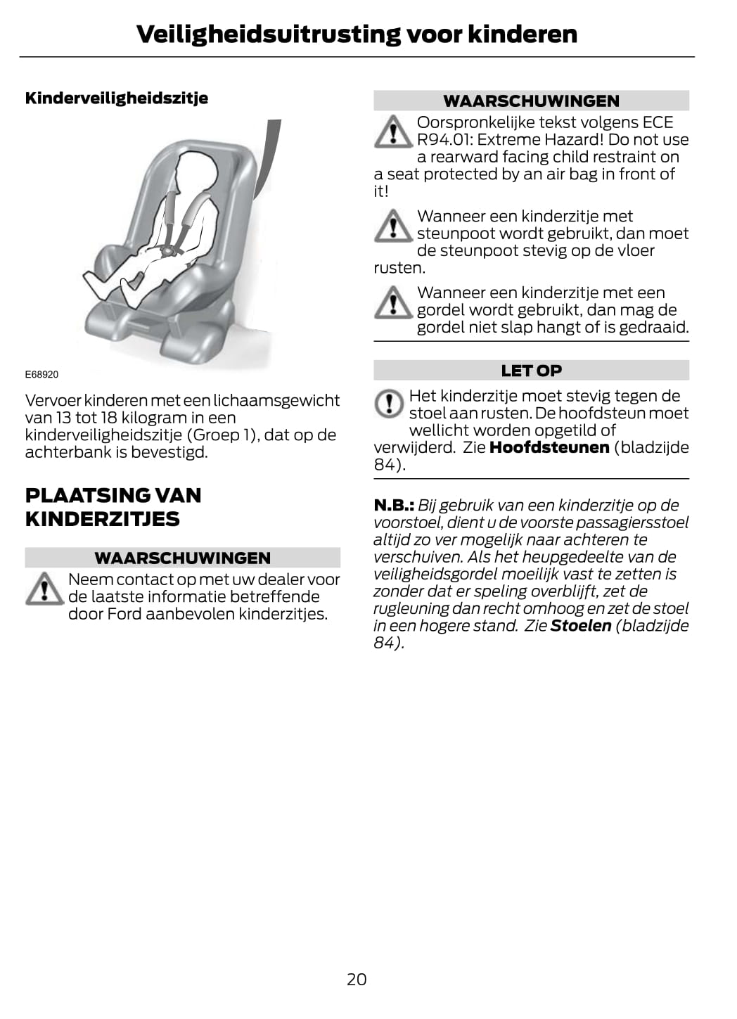 2012 Ford Fiesta Owner's Manual | Dutch