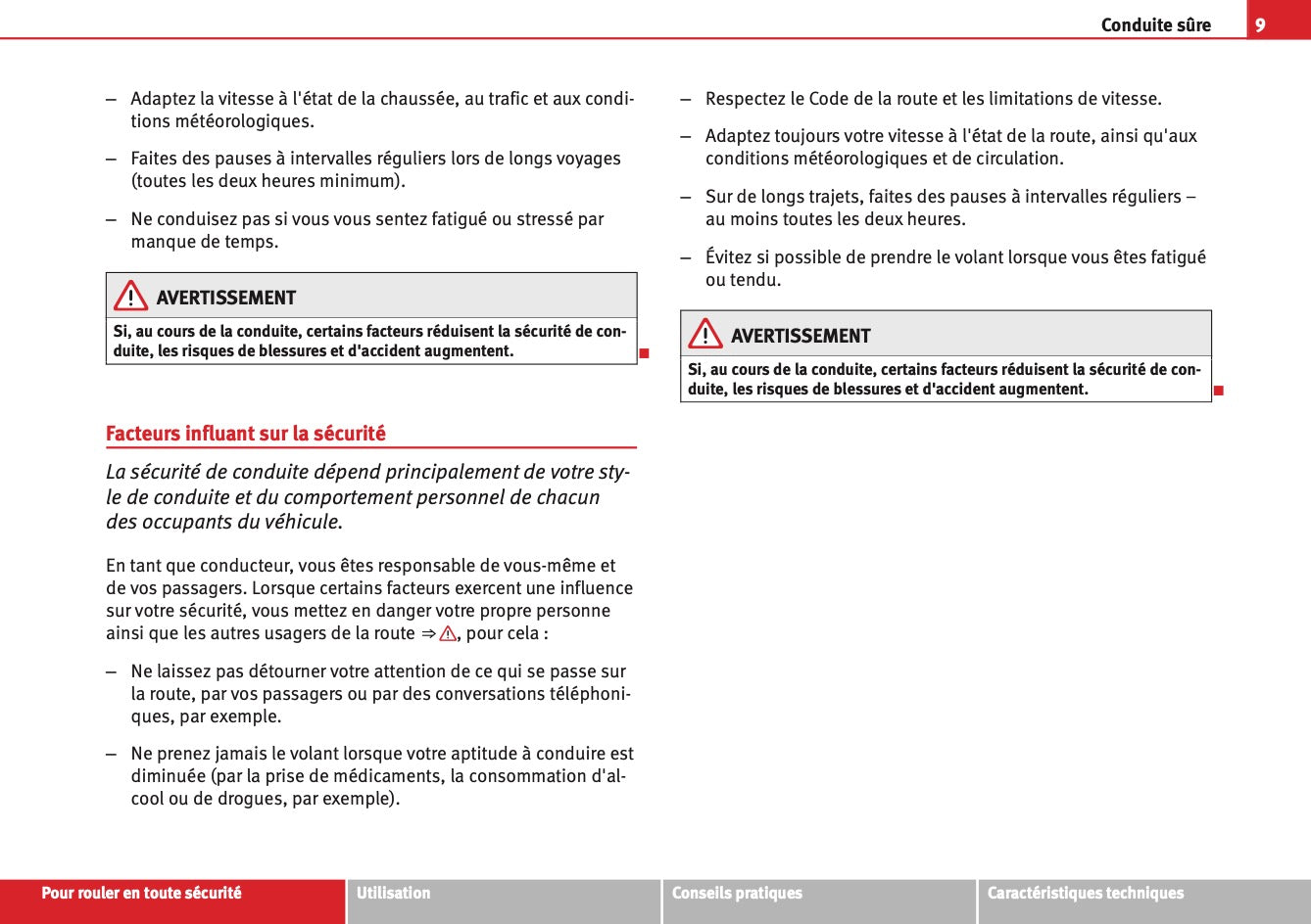 2012-2013 Seat Exeo Owner's Manual | French