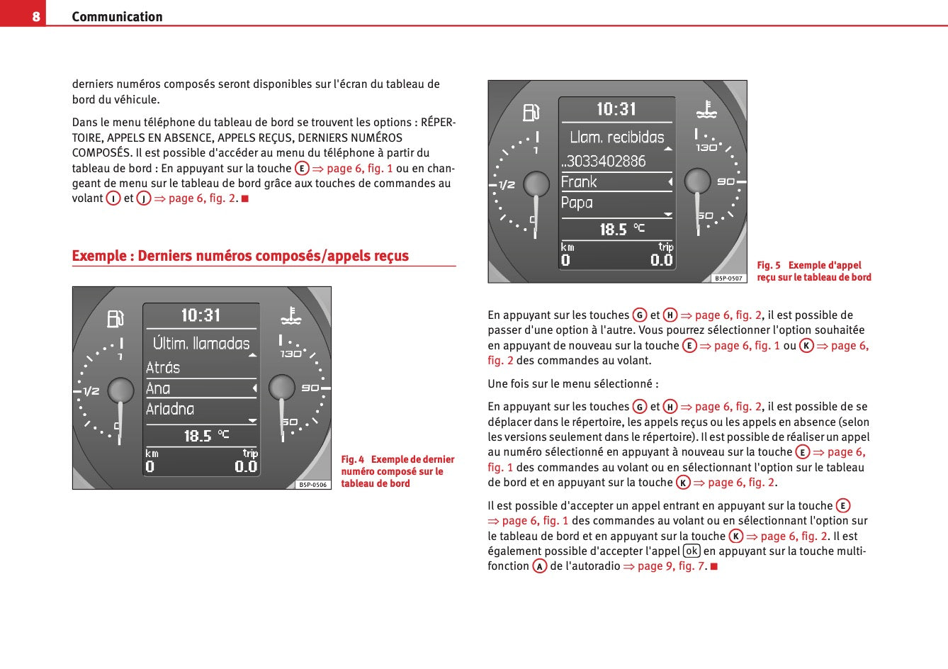 Seat Système de Communication Guide d’instructions