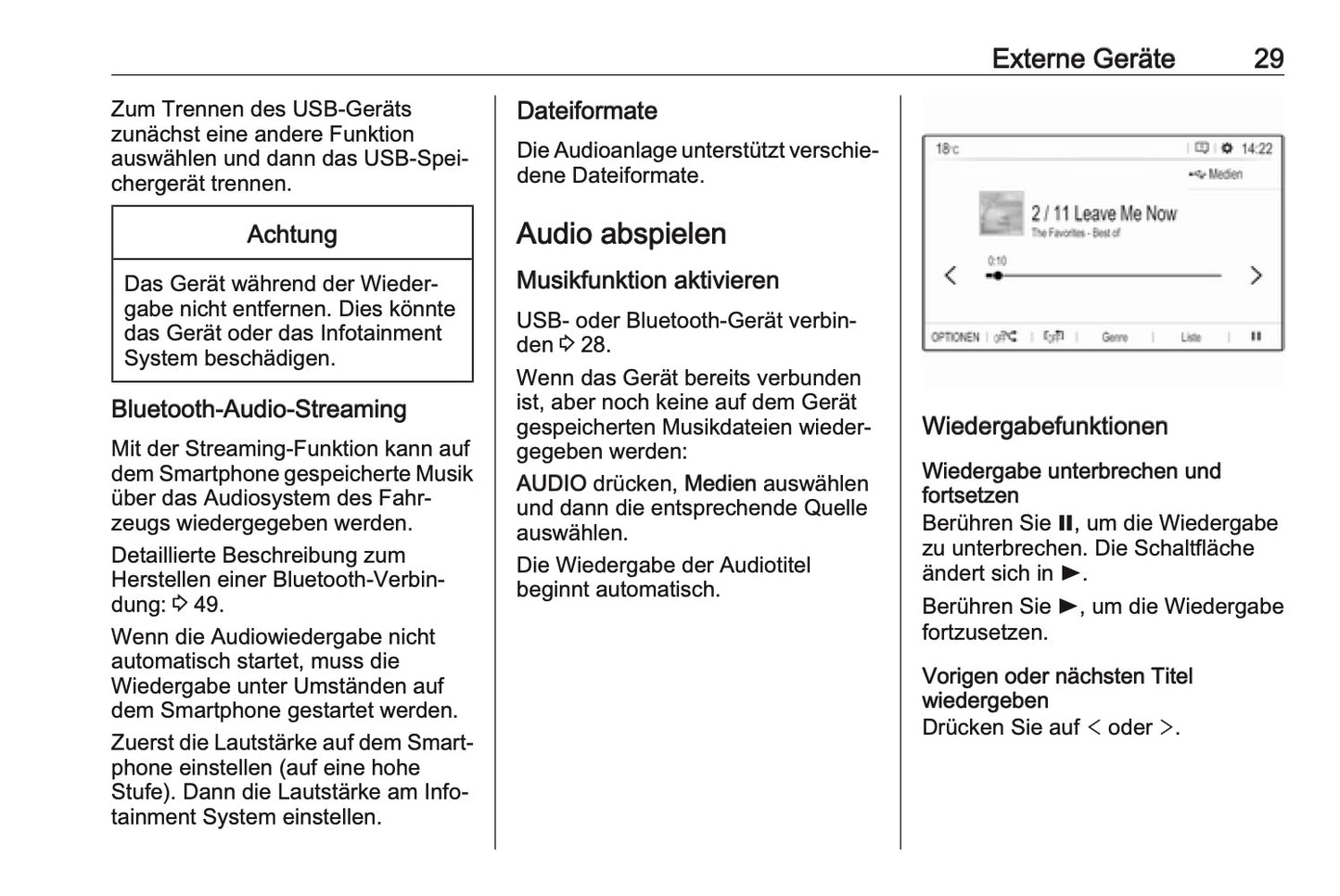 Opel Grandland X Infotainment Bedienungsanleitung 2017 - 2020