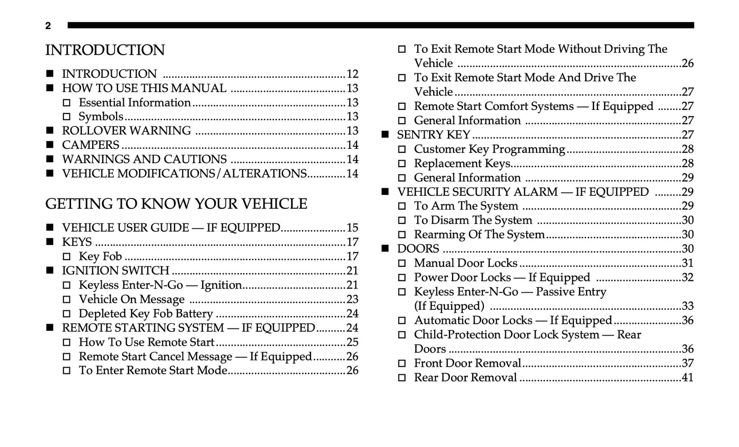 2020 Jeep Gladiator Owner's Manual | English