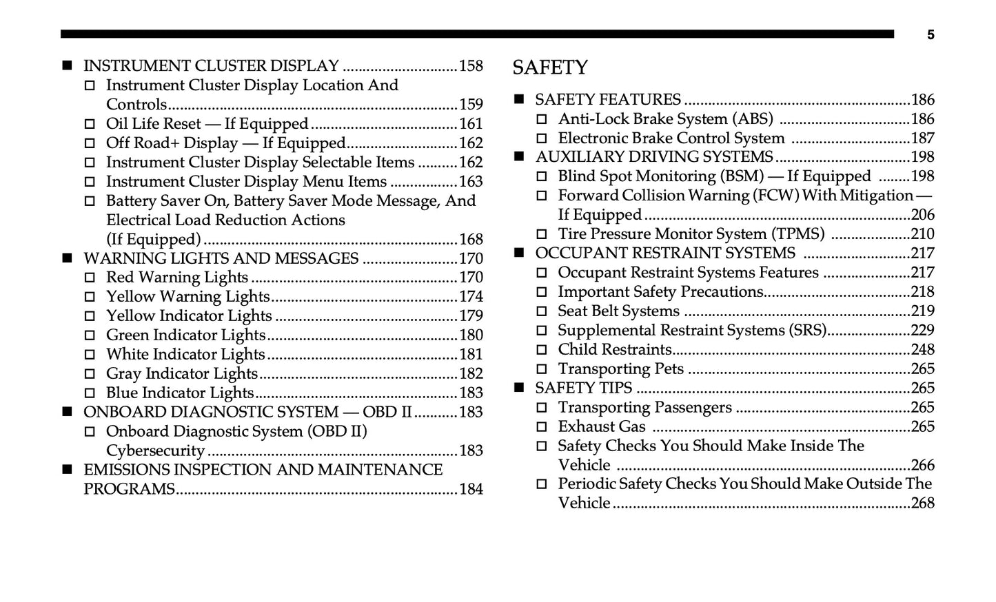 2020 Jeep Gladiator Owner's Manual | English