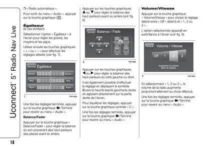 Fiat Doblo Uconnect Radio Nav 5.0 Guide d'utilisation 2015 - 2018