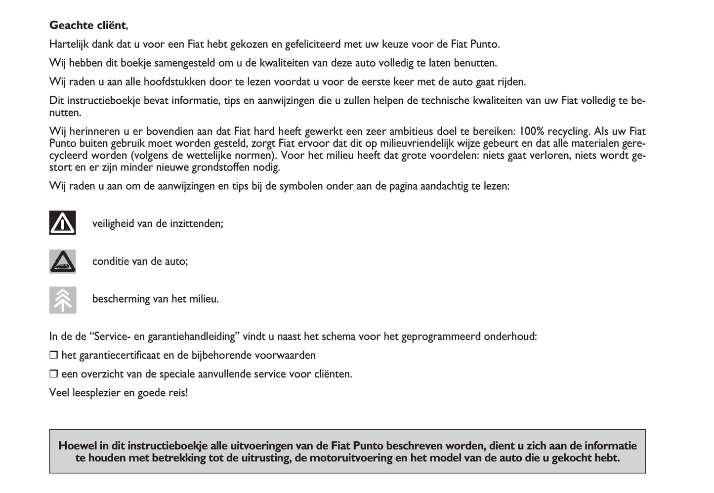 2006-2007 Fiat Grande Punto Bedienungsanleitung | Niederländisch