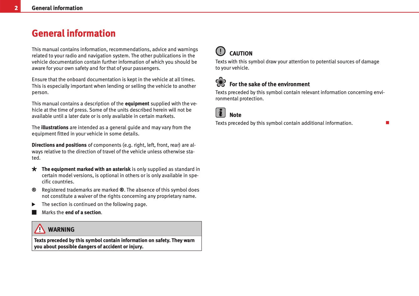 Seat Media System 2.2 Owners Manual