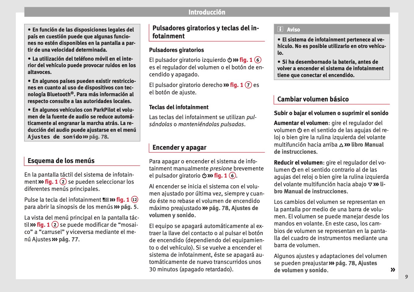 Seat Media System Plus Navi System Manual de Instrucciones 2015 - 2017