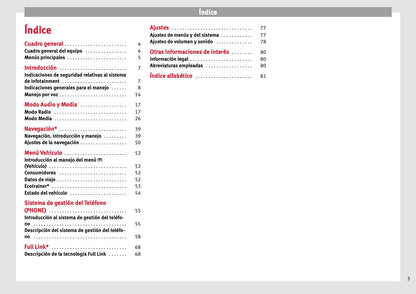 Seat Media System Plus Navi System Manual de Instrucciones 2015 - 2017