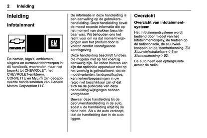 Chevrolet Corvette Mylink Infotainmentsysteem 2016