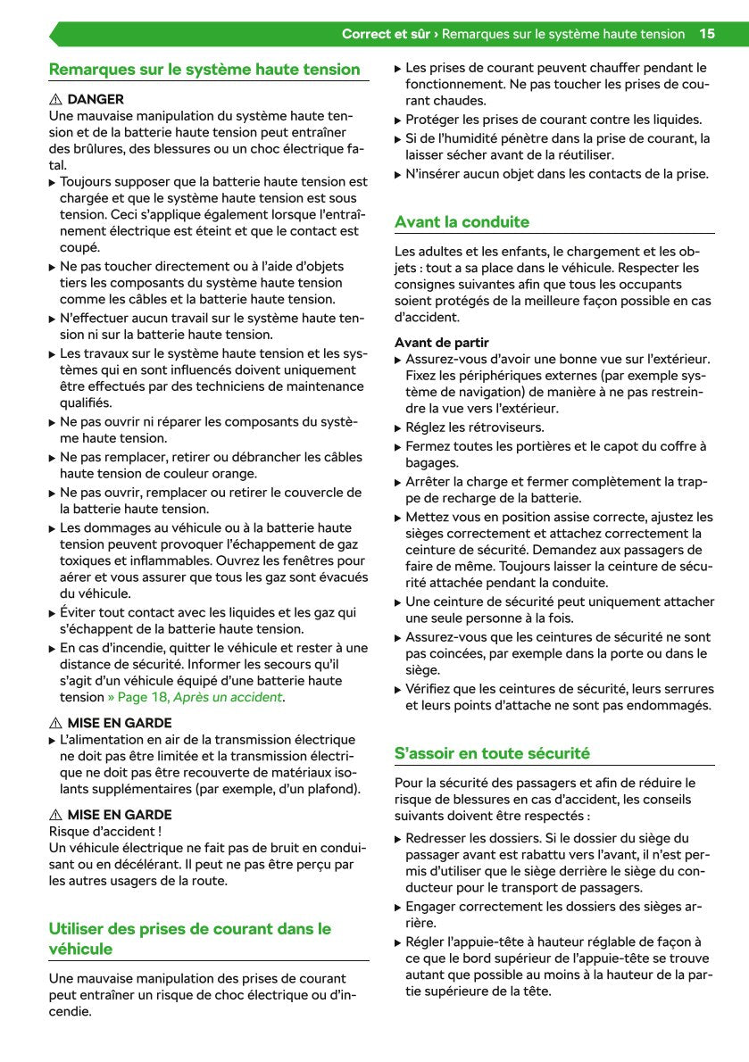 2020-2021 Skoda Citigo-e iV Owner's Manual | French