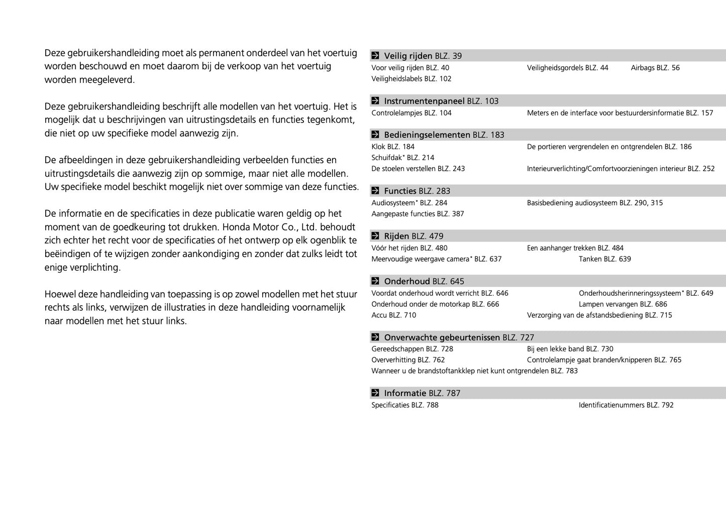 Honda Civic Type-R Infotainment Handleiding