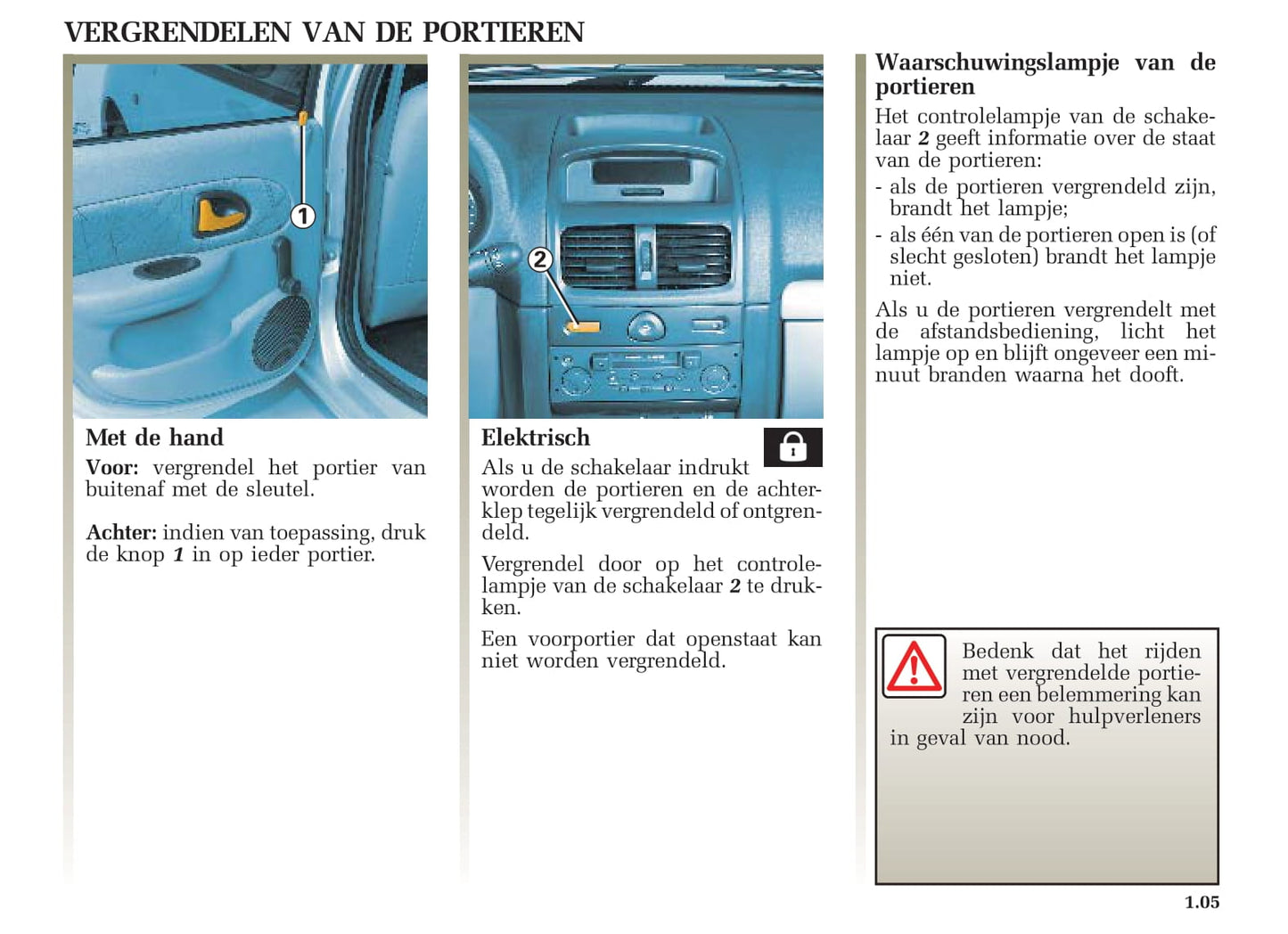 2005-2006 Renault Clio Bedienungsanleitung | Niederländisch