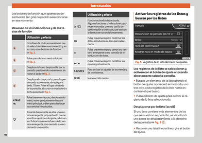 Seat Media System Touch Media System Colour Manual de Instrucciones 2018