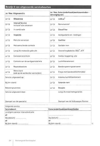 Volkswagen Serviceplan 1986 - 2018