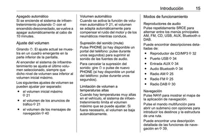 Opel Cascada Manual de infoentretenimiento 2013 - 2018