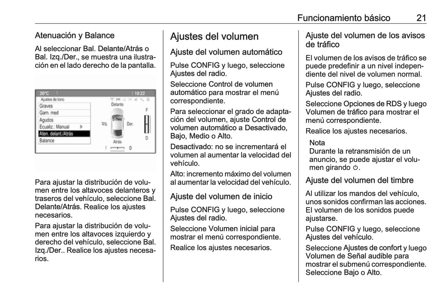 Opel Cascada Manual de infoentretenimiento 2013 - 2018