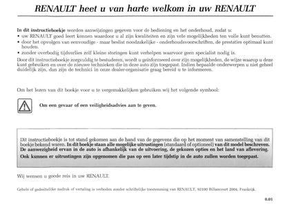2004-2005 Renault Mégane Coupé Cabriolet Bedienungsanleitung | Niederländisch