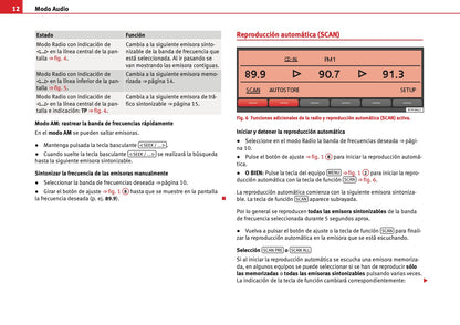 Seat Sound System 2.0 Manual de Instrucciones 2010 - 2015