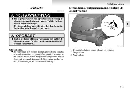 2004-2008 Mitsubishi Colt Bedienungsanleitung | Niederländisch