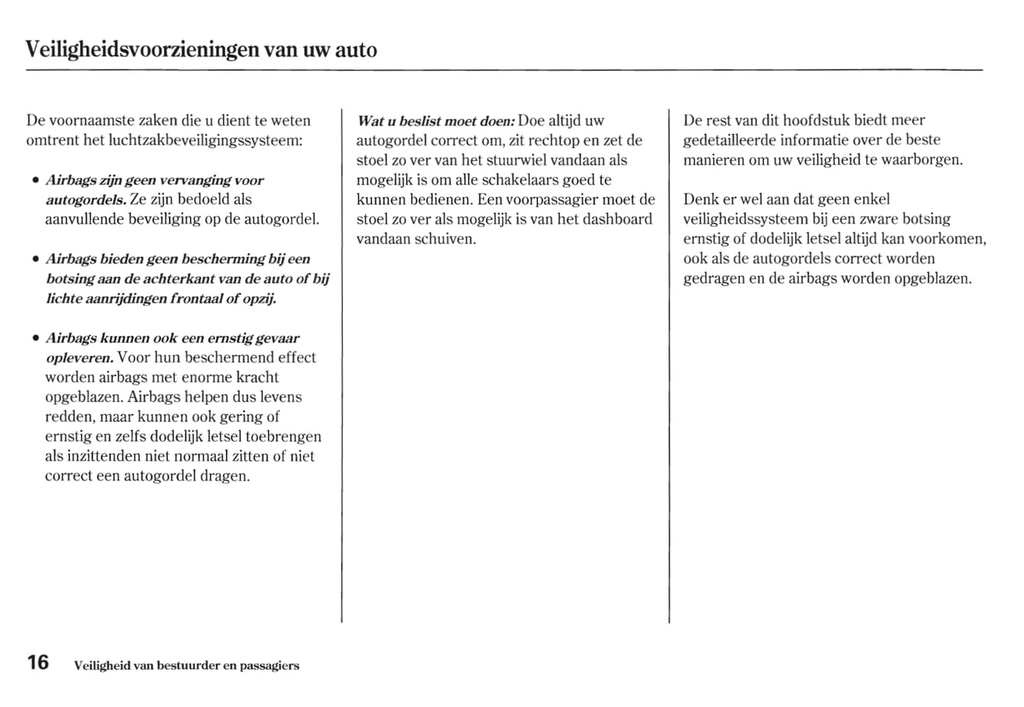 2010-2011 Honda CR-V Bedienungsanleitung | Niederländisch