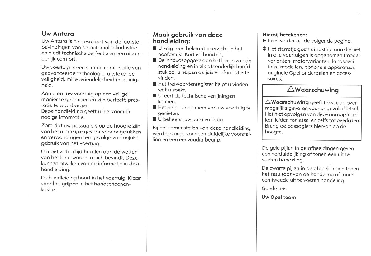 2007-2011 Opel Antara Bedienungsanleitung | Niederländisch