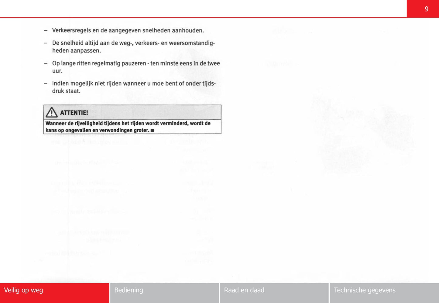 2006-2007 Seat Altea Owner's Manual | Dutch