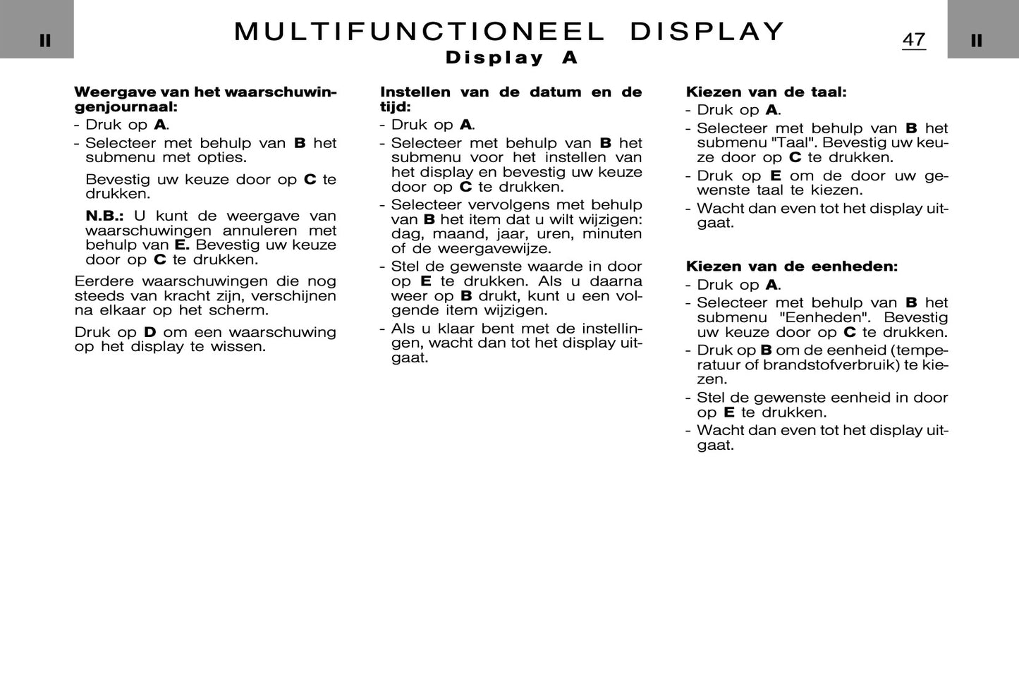 2005-2006 Citroën C5 Bedienungsanleitung | Niederländisch