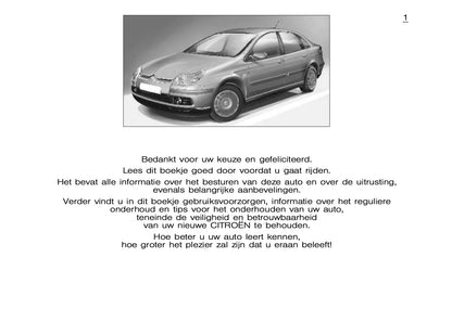 2005-2006 Citroën C5 Bedienungsanleitung | Niederländisch