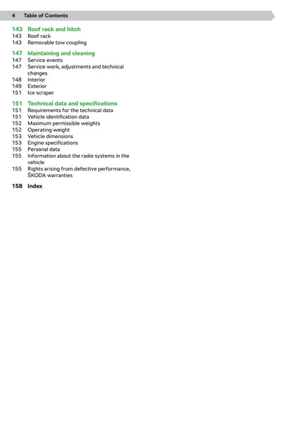 2020-2021 Skoda Fabia Owner's Manual | English
