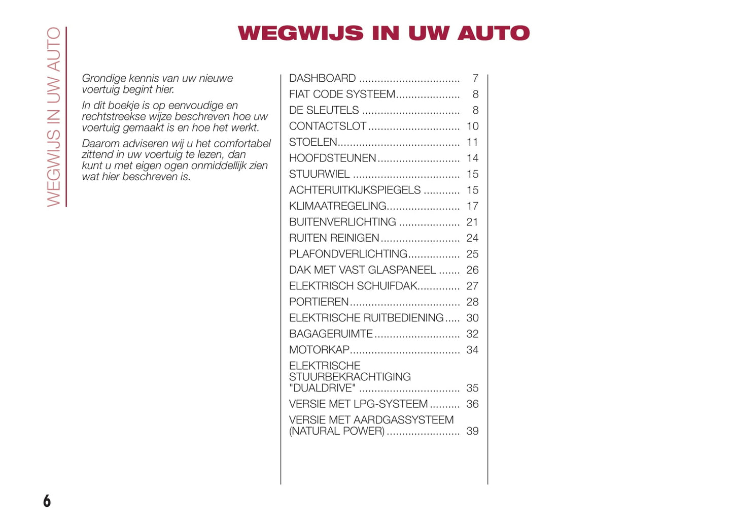 2016-2017 Fiat 500L Bedienungsanleitung | Niederländisch