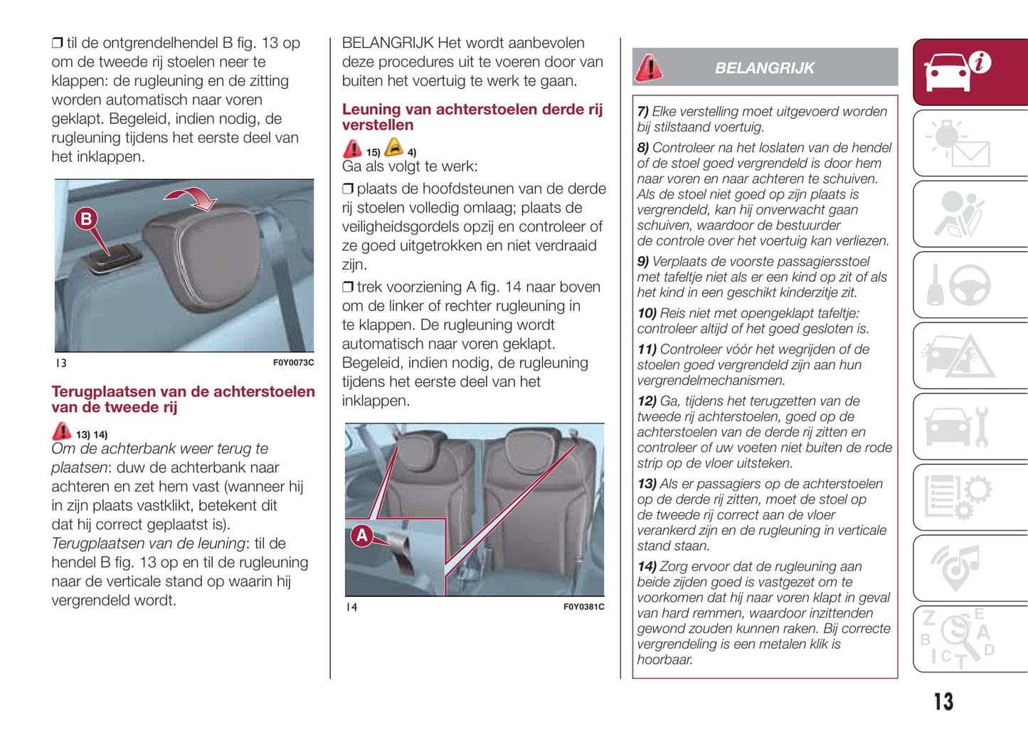 2016-2017 Fiat 500L Bedienungsanleitung | Niederländisch