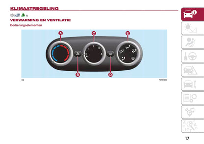 2016-2017 Fiat 500L Bedienungsanleitung | Niederländisch