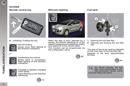 2012-2013 Peugeot 3008 Bedienungsanleitung | Englisch