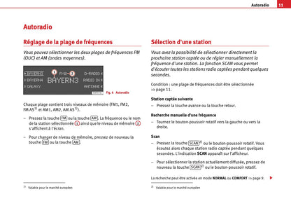 Seat Exeo Radio Adagio Guide d'instructions